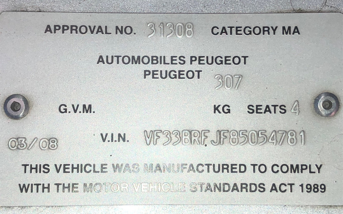 Peugeot VIN Number Decoder: Everything You Need to Know