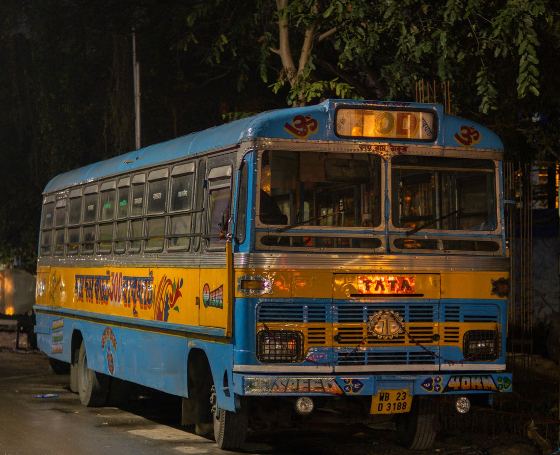 Plaque d'identification VIN sur un autobus de transport en commun
