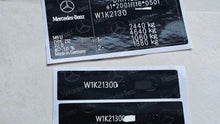Kit complet d'autocollants VIN MERCEDES