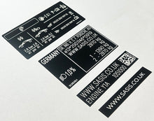 Kit complet d'autocollants VIN PORSCHE