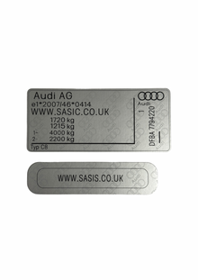 AUDI Complete Kit VIN stickers