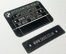 BMW Door VIN sticker